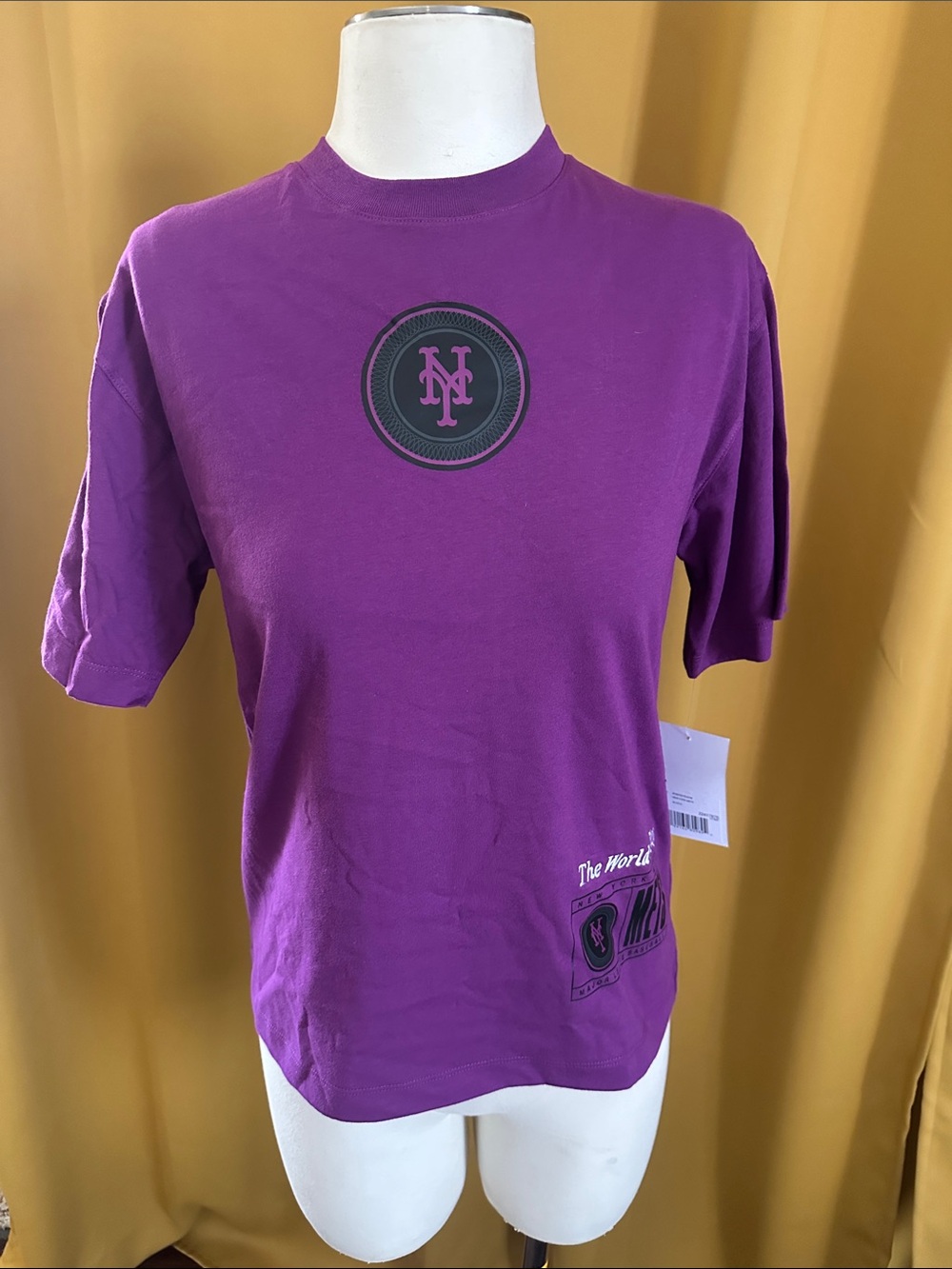 New York Mets Genuine Merchandise Vibrant Purple Crewneck Tee